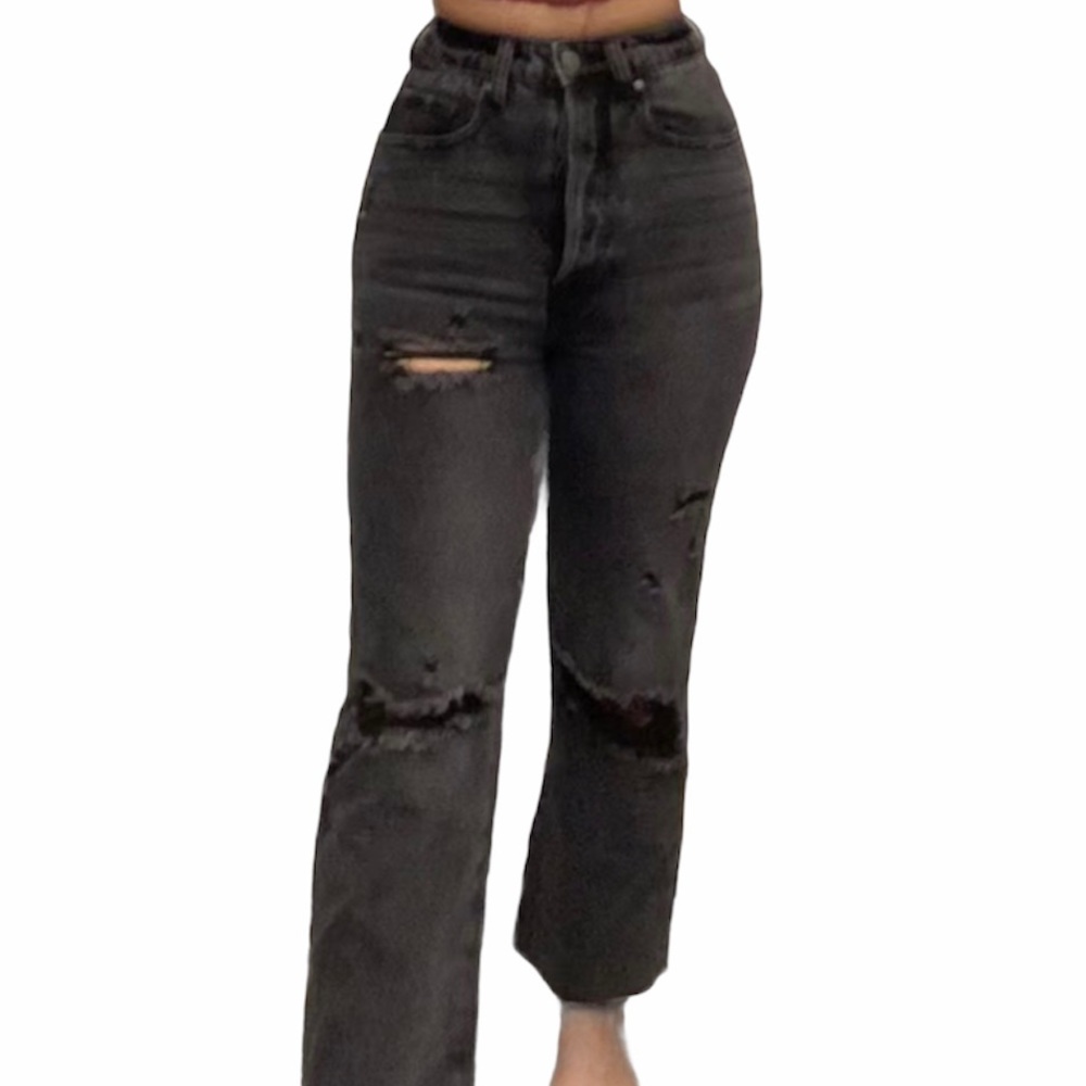simple society black mom jeans